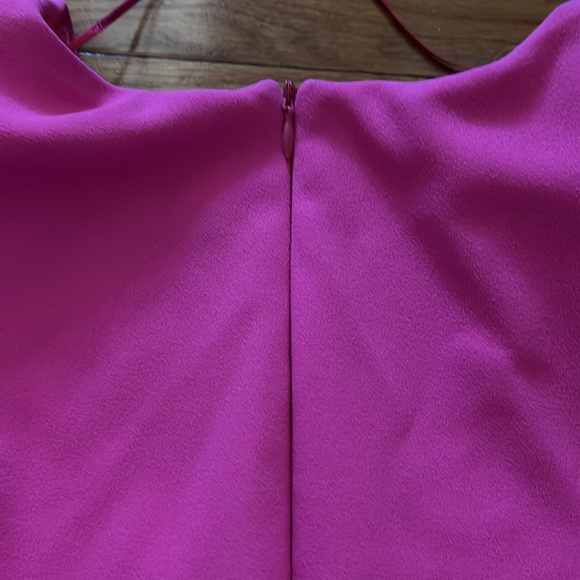 BRAND NEW size small Zara HOT PINK bodysuit with shoulder pads - Picture 4 of 5